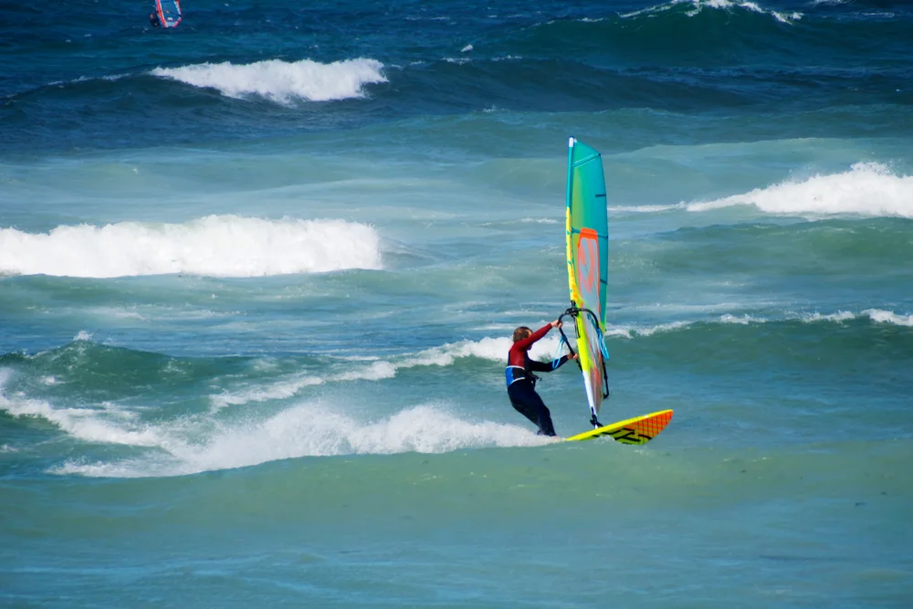 Windsurfing at Lake Como