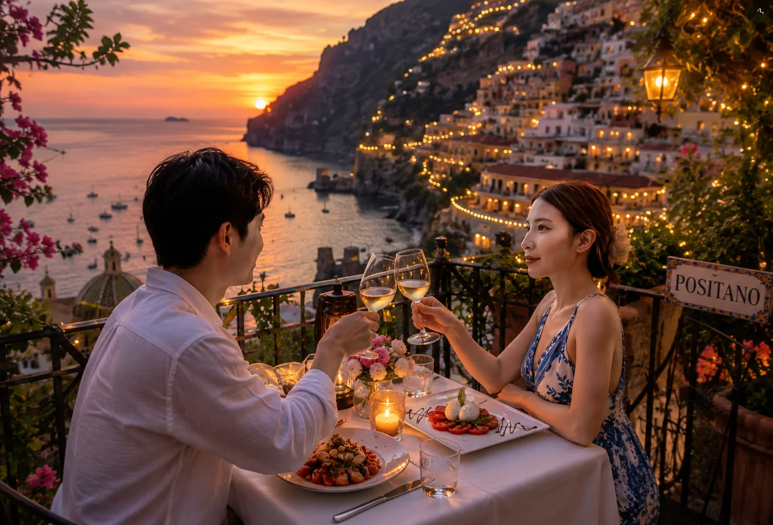 Romantic Dinner in Positano