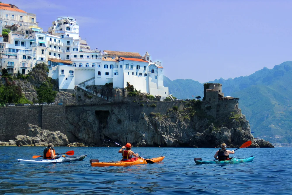 Kayaking along The Amalfi Coast