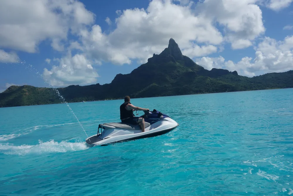 Jet Skiing at Meeru Island Resort