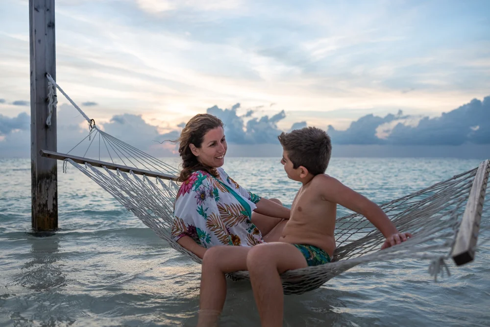 Overwater Hammock at Baros