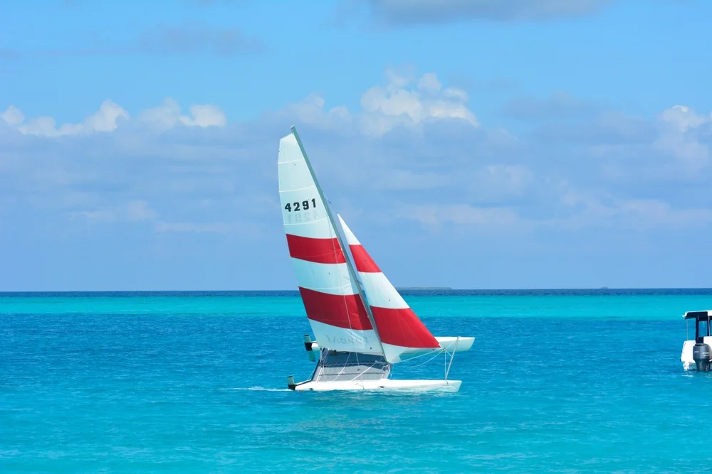Catamaran Sailing at Kuramathi