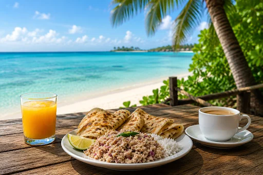 Try Mas Huni Breakfast on Ukulhas Island