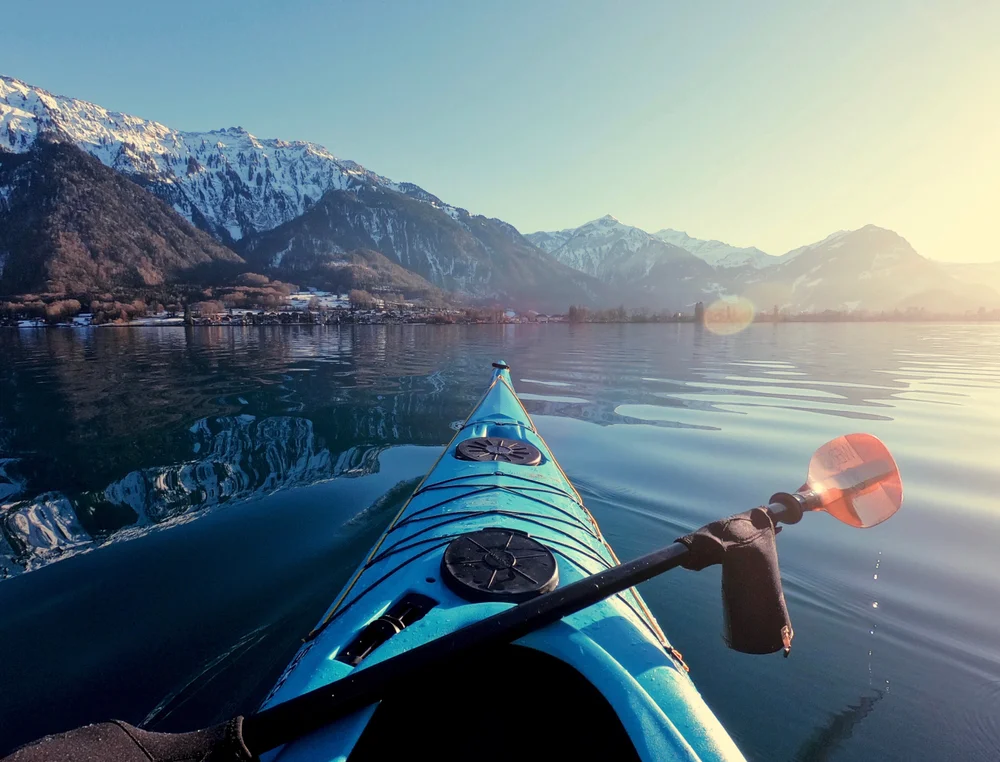 Kayaking at Lake Brienz