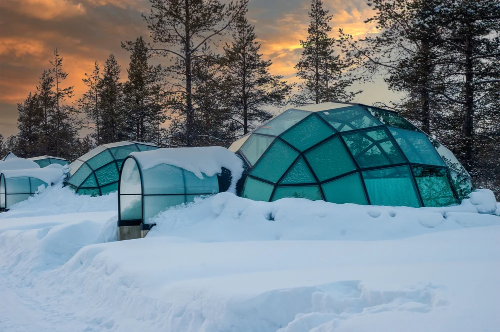 Sleep in a Glass Igloo in Finland