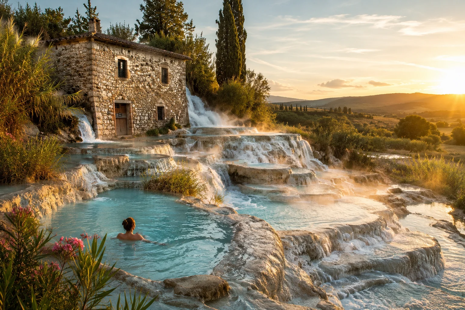 Visit Natural Hot Springs in Italy
