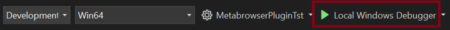 Top center options bar in Visual Studio, clicking Local Windows Debugger will build and open UE editor with your project