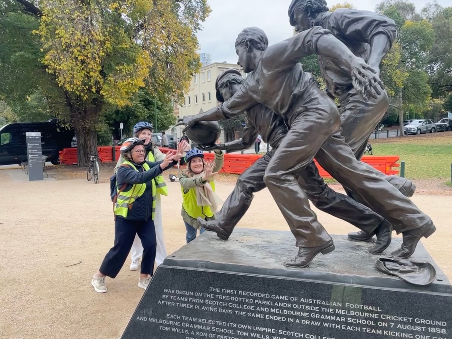 AU Melbourne by Bike Australian Football Travel Essence