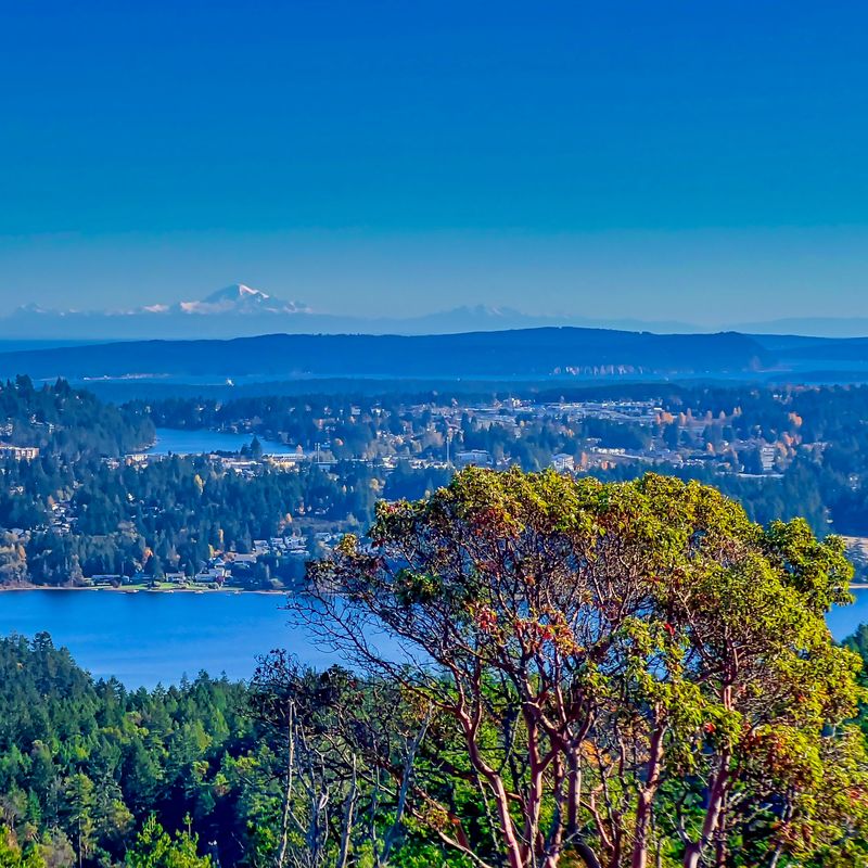 Vancouver Island Nanaimo uitzicht vanaf Long Lake