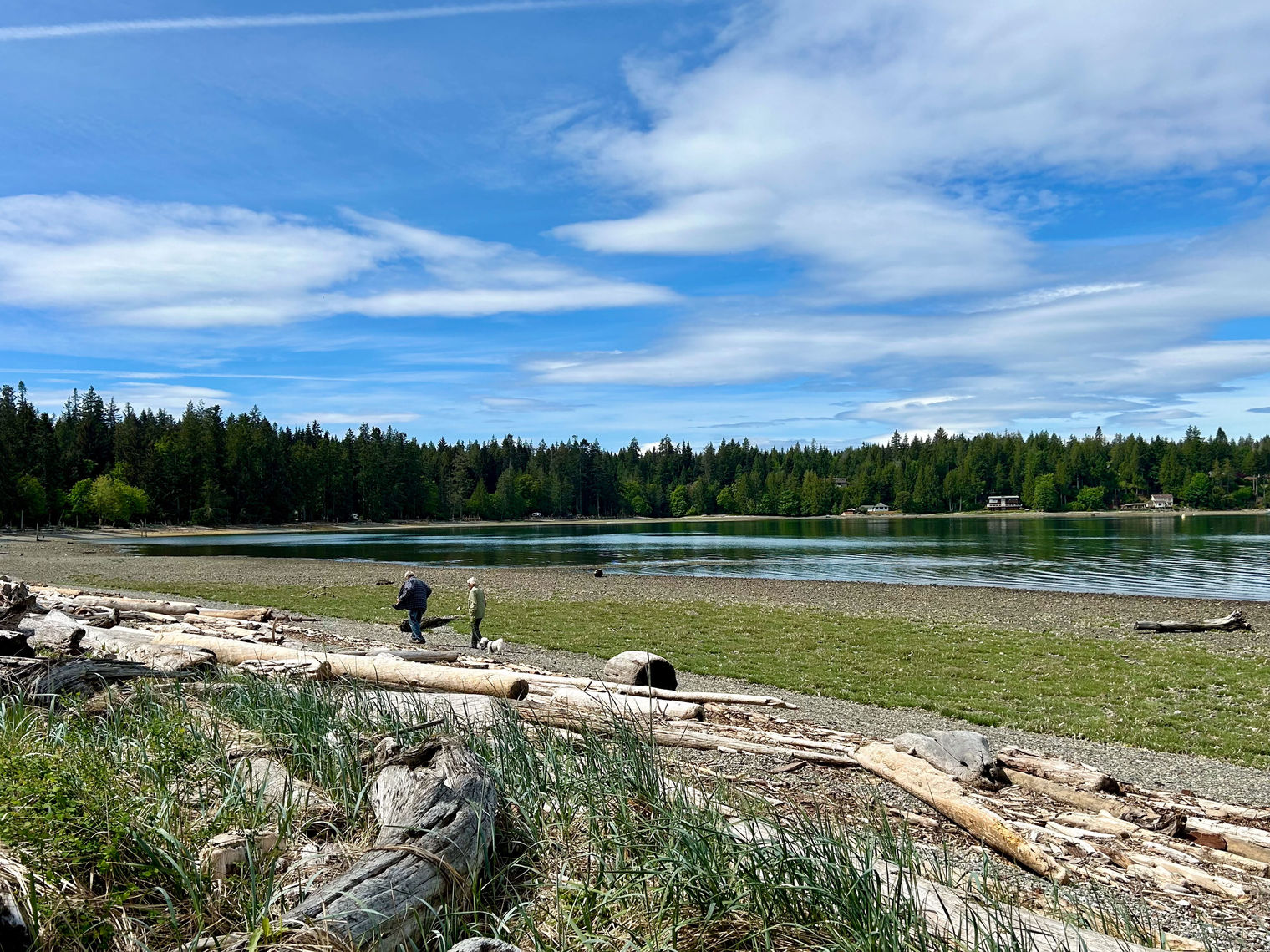CAN British Columbia Quadra Island nature hikers