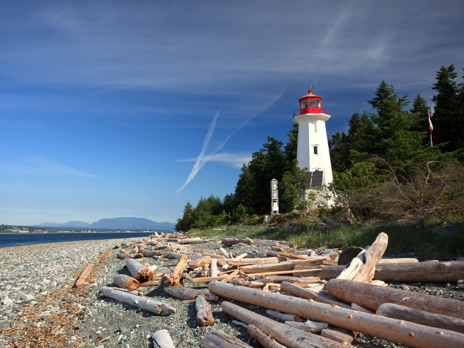 Canada British Columbia Quadra Island Cape Mudge Lighthouse