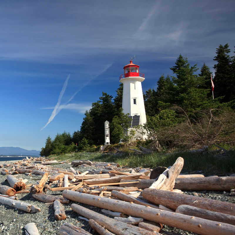Canada British Columbia Quadra Island Cape Mudge Lighthouse