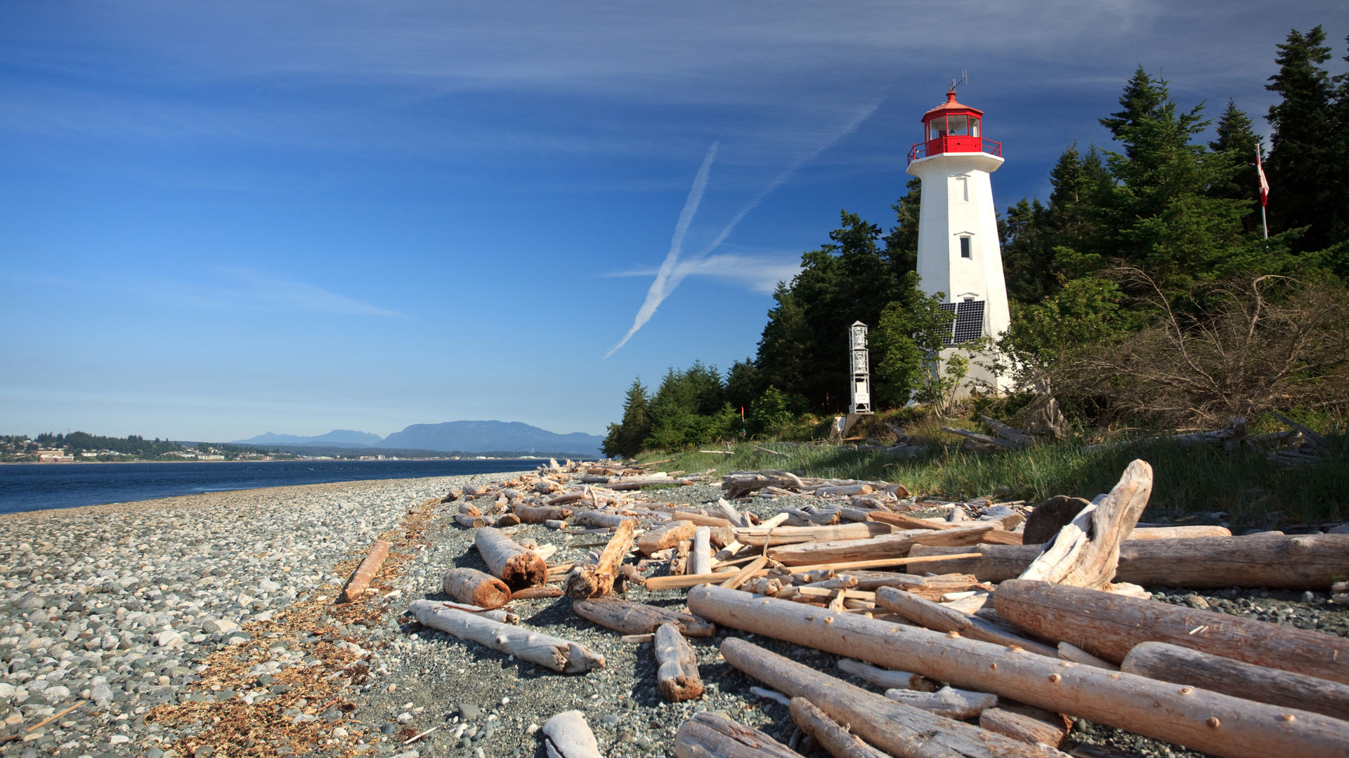 Canada British Columbia Quadra Island Cape Mudge Lighthouse