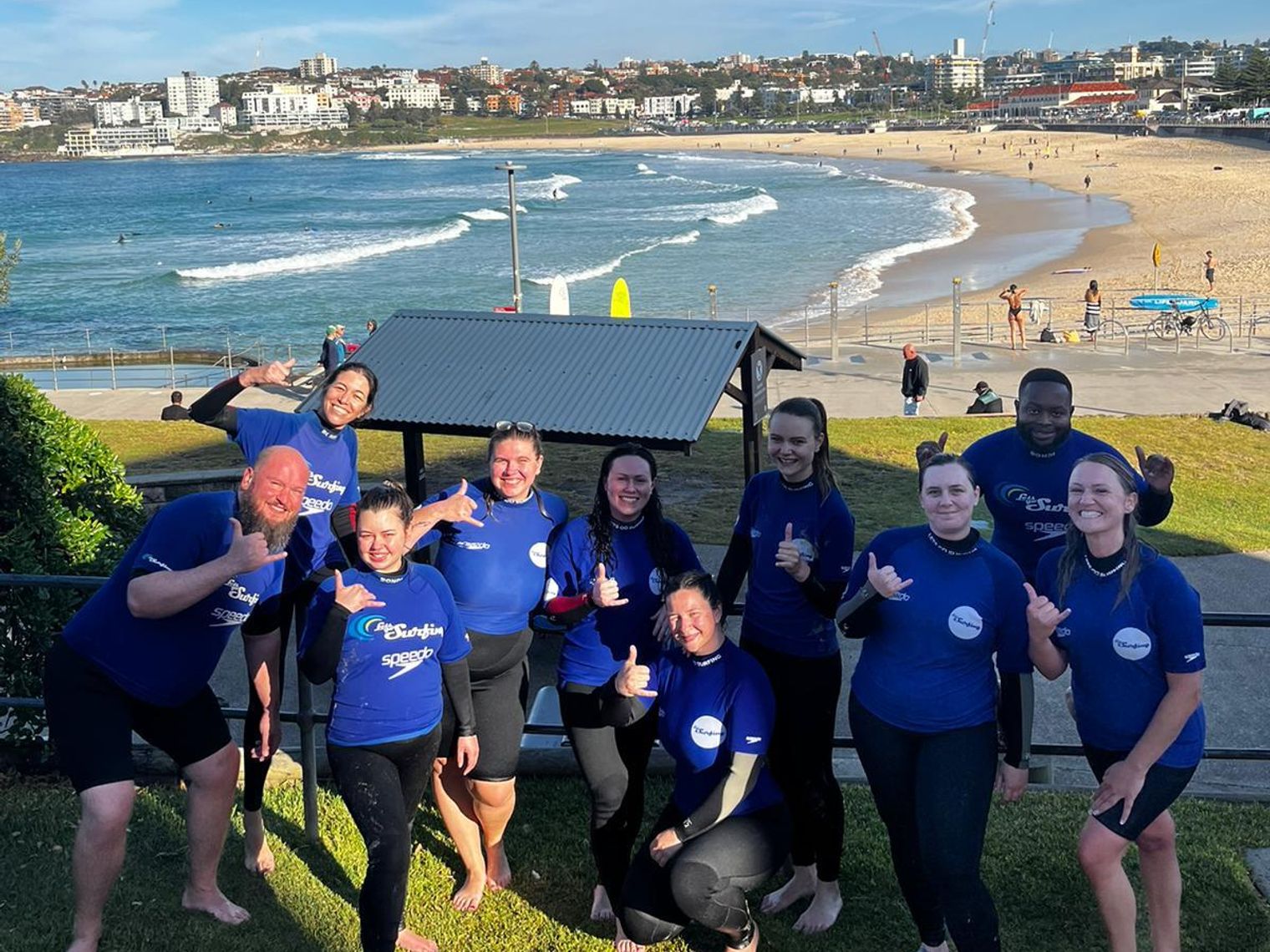 aus sydney bondi beach surfing activity