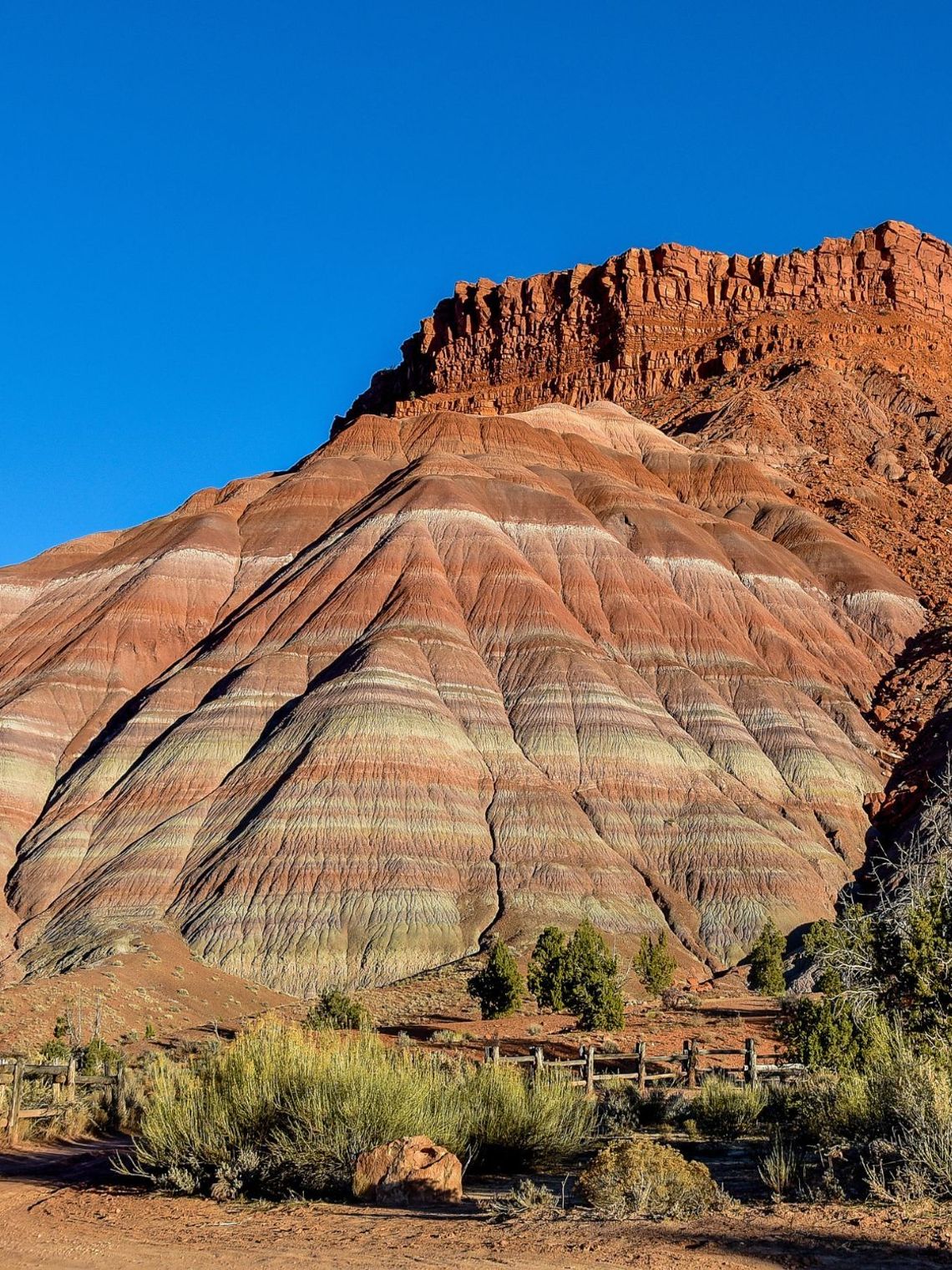 Großer roter Felsen in Utah