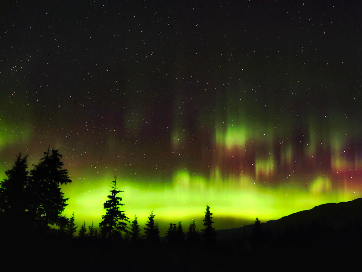 Kanada British Columbia Nordlichter