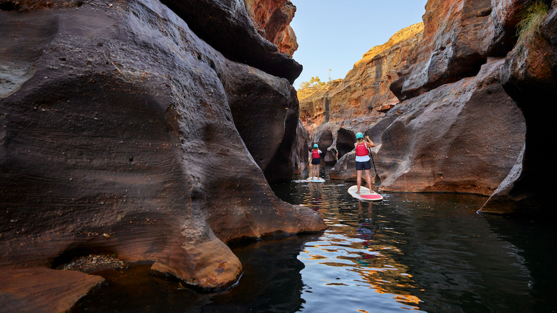 Australien Queensland Outback Cobbold Gorge, SUP Tour im Tropical North