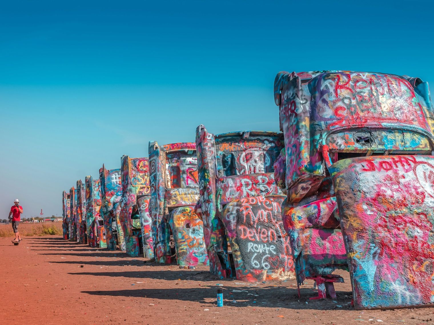 Route 66 USA Texas Amarillo Cadillac Ranch