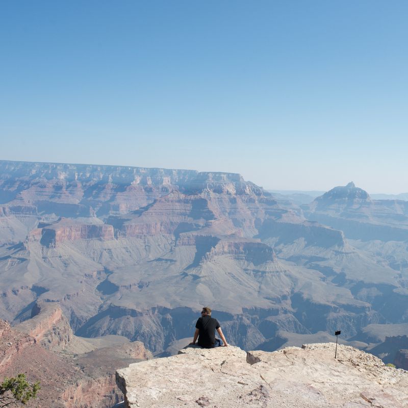US Arizona Grand Canyon National Park cloudy view