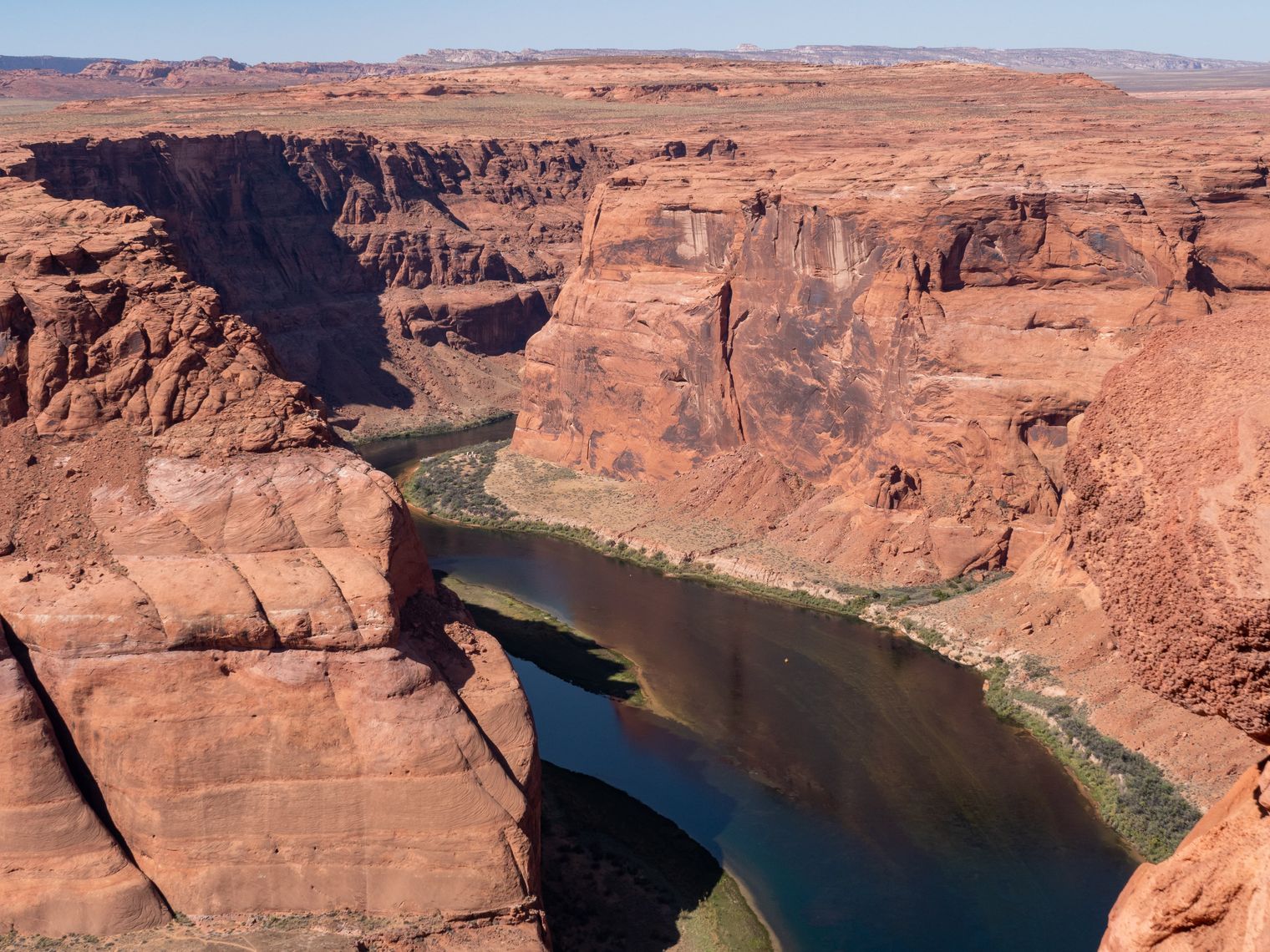 US Arizona Page Horseshoe Bend aerial river view