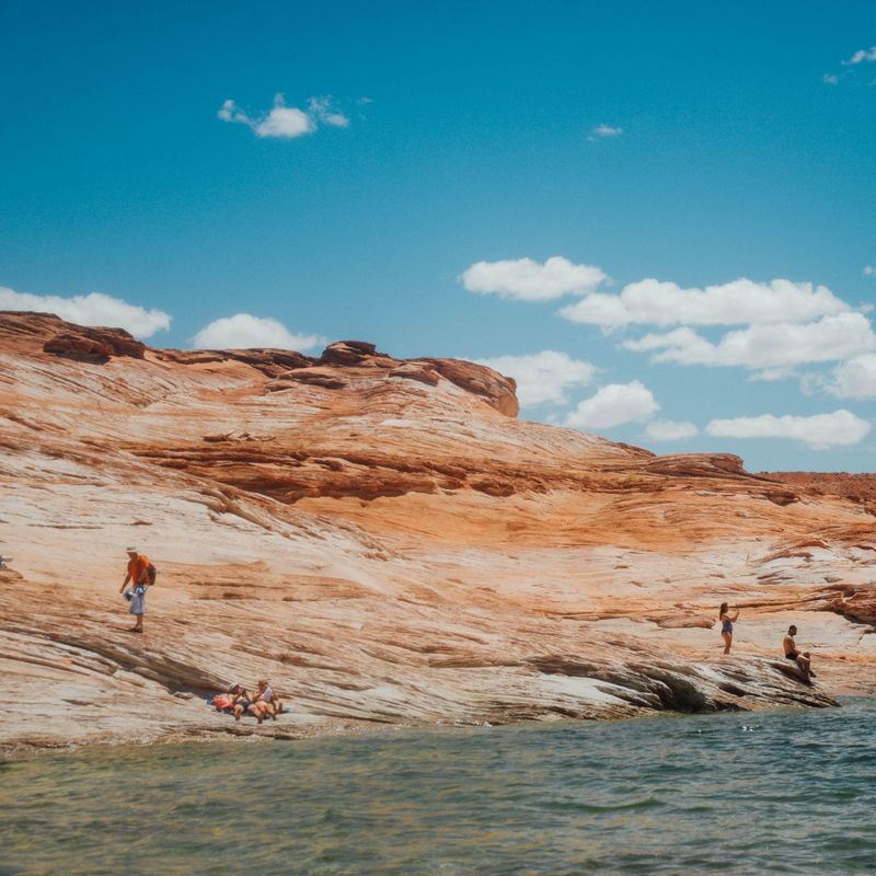 US Arizona Utah Lake Powell vistors swimming loren cutler unsplash