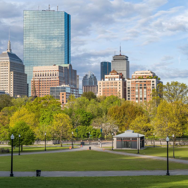 US New England Boston Boston Common park