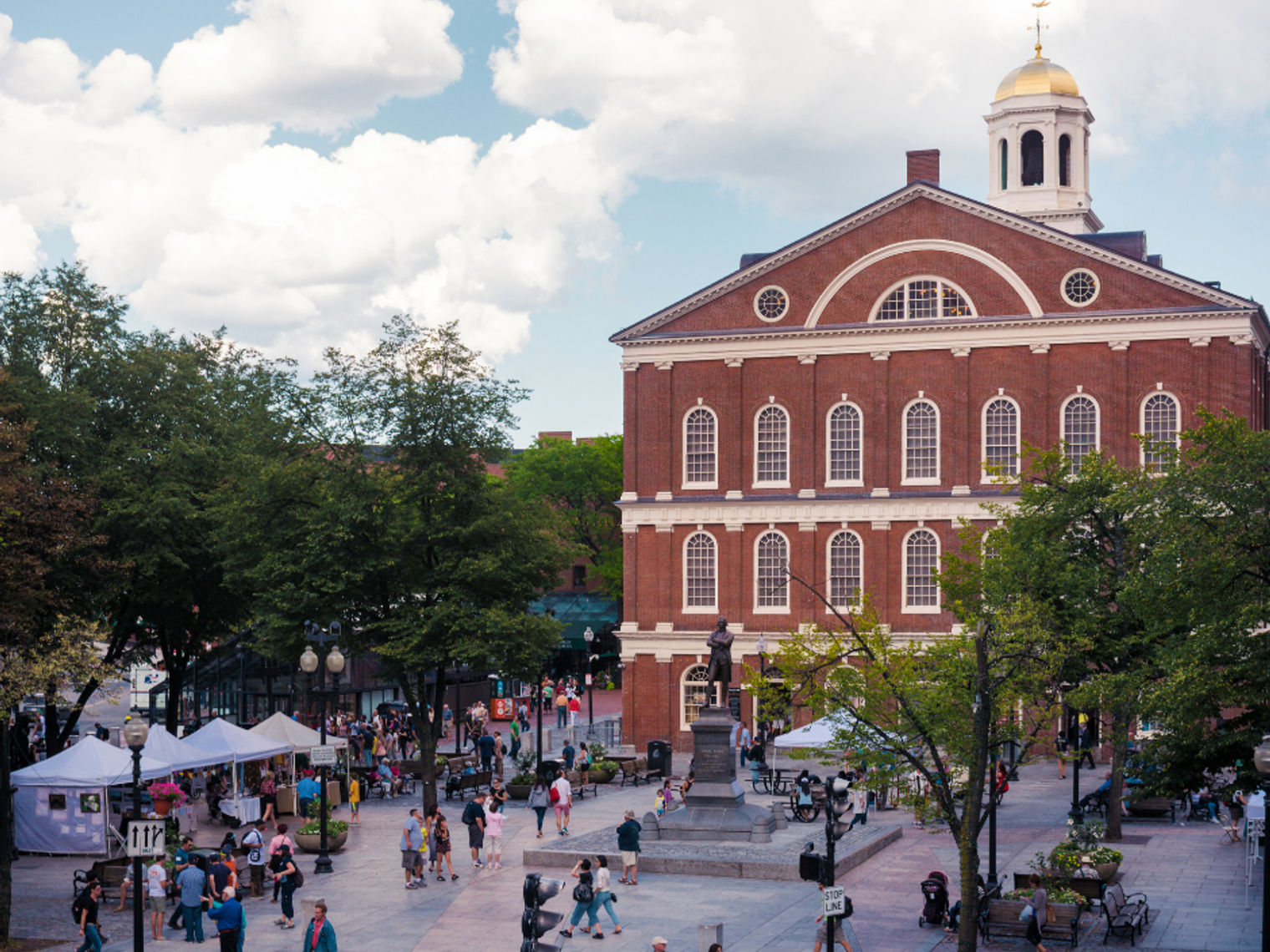 US New England Boston Faneuil hall