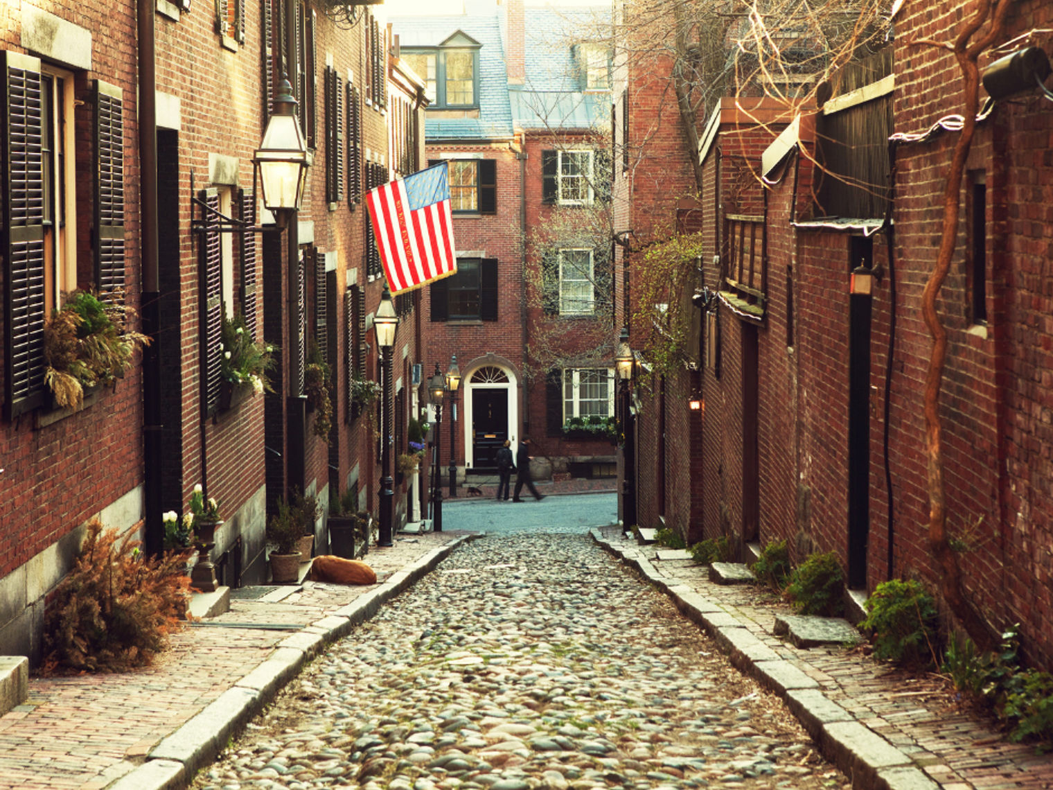 US New England Boston Beacon hill