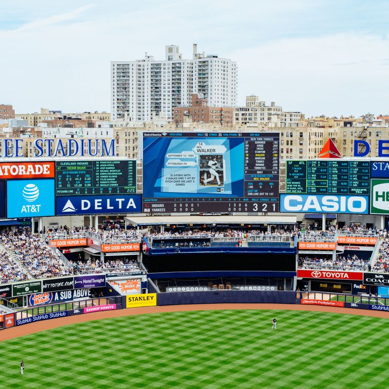 Het Yankees stadion met publiek