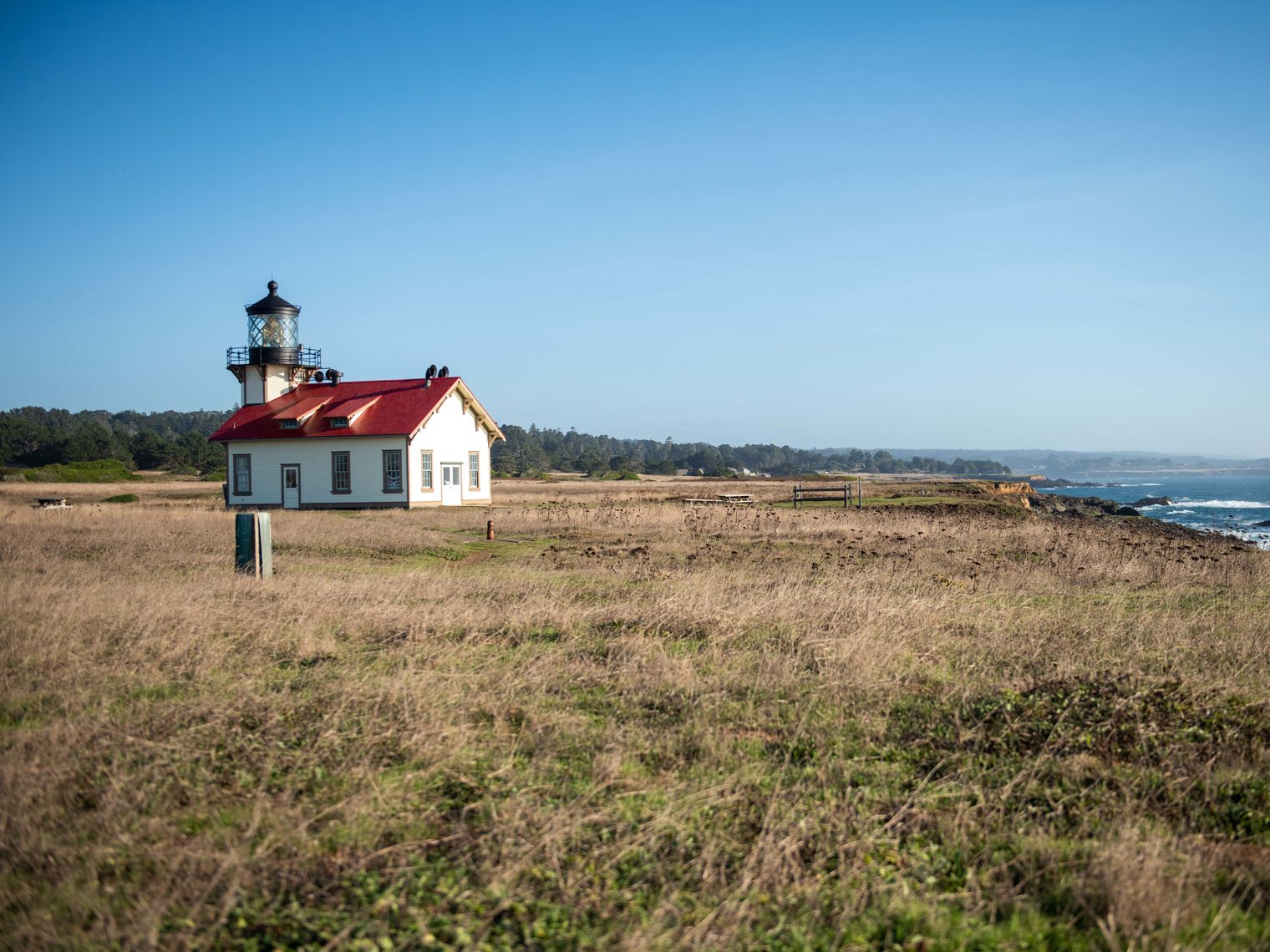 Small house on Mendicino coast, California