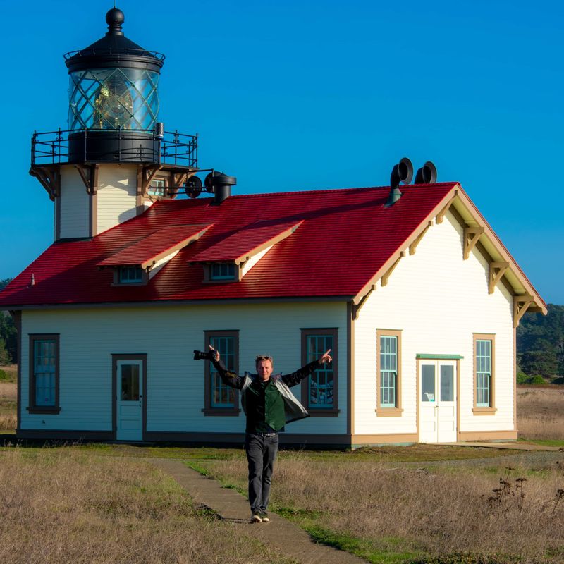 USA California Mendicino lighthouse Robert