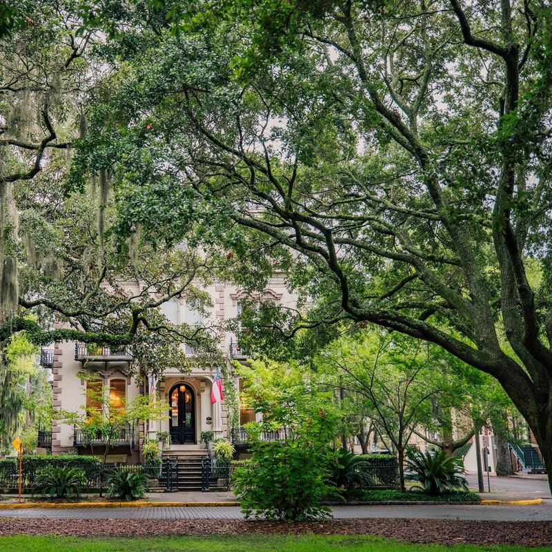 VS, Deep South, Georgia, Savannah, villa uit de vooroorlogse periode