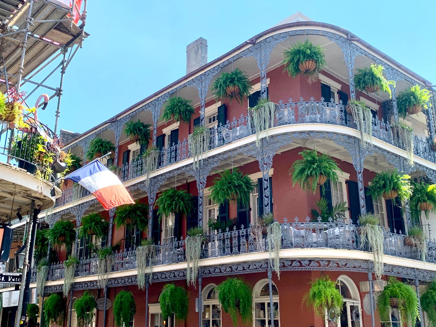 Iconic architecture in New Orleans' French quarter