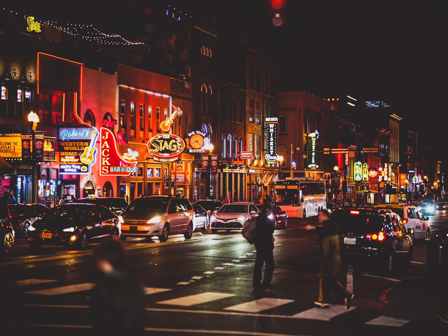 USA Südstaaten Tennessee Memphis Beale Street Nacht