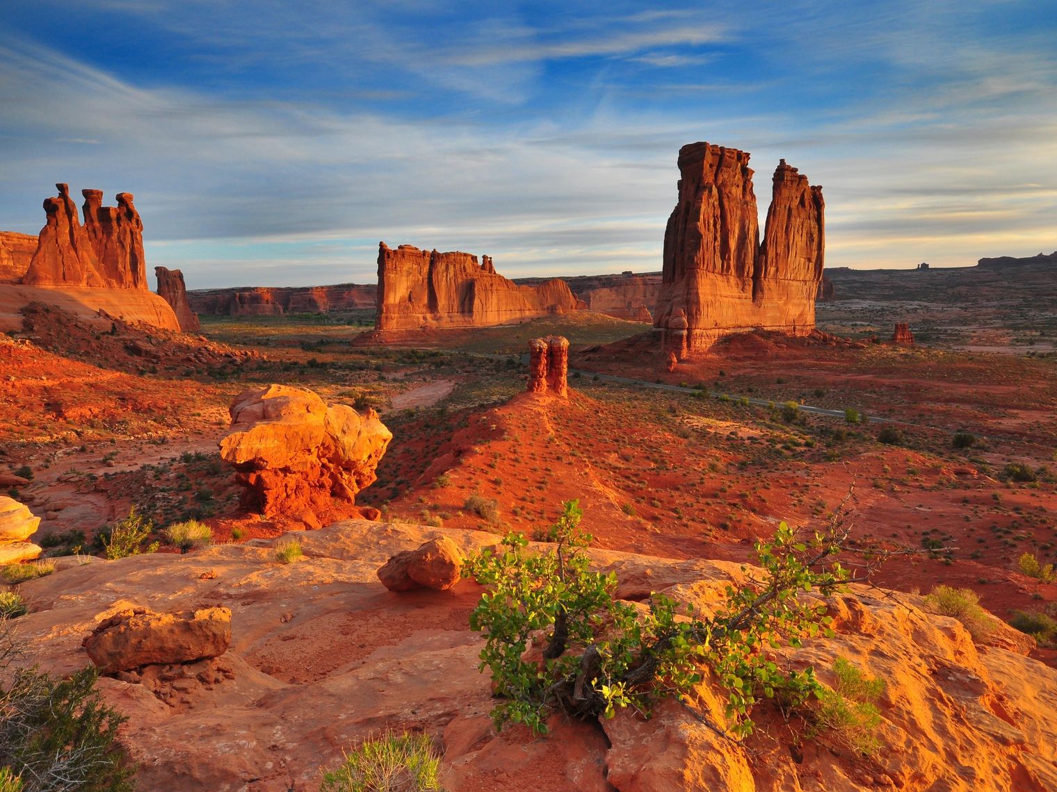 USA Utah Arches National Park at sunset