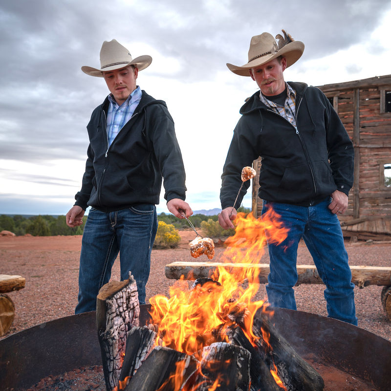 USA Utah Kanab Lagerfeuer