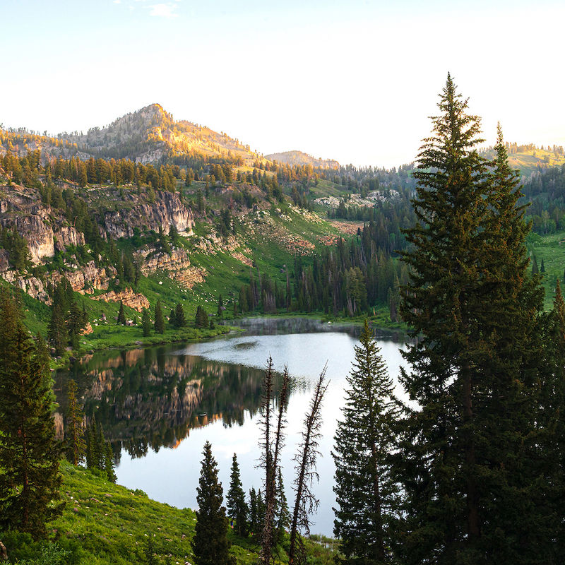 USA Utah Rich County Tony Grove Lake Logan Canyon