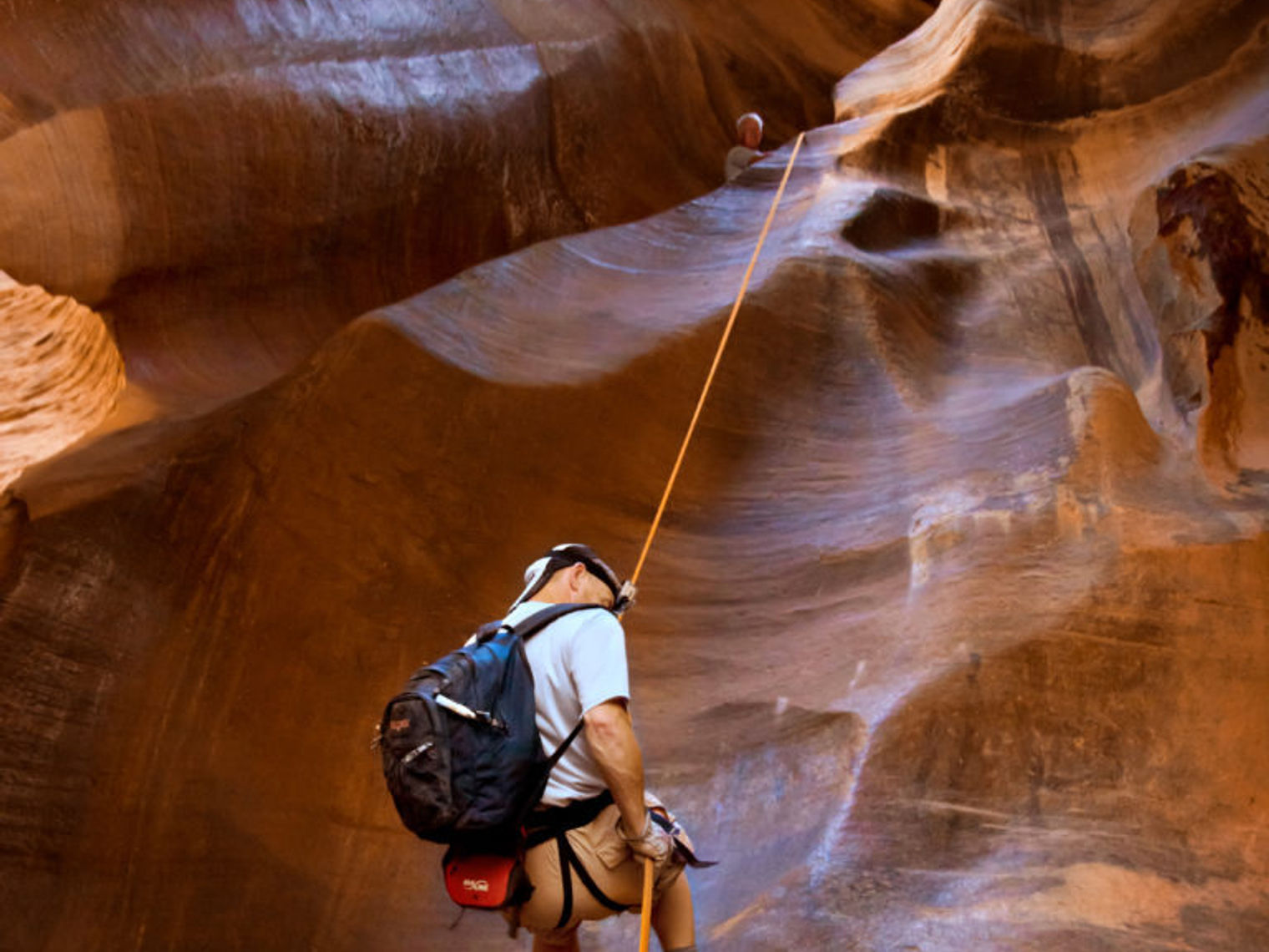 USA Utah Washington County Zion Abseilen