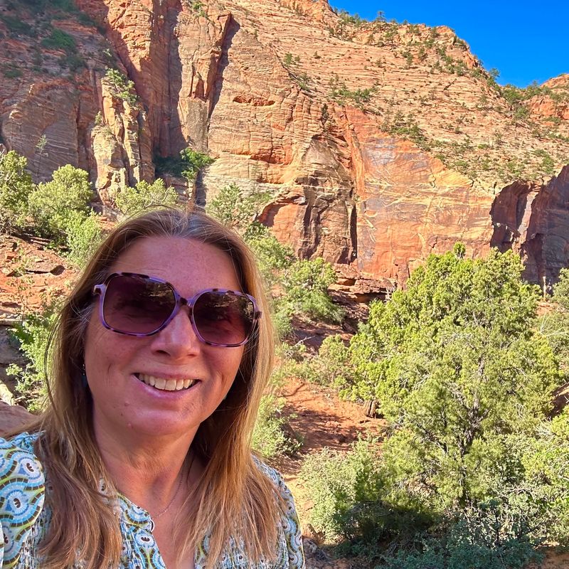 USA Utah Zion Nationalpark Frau