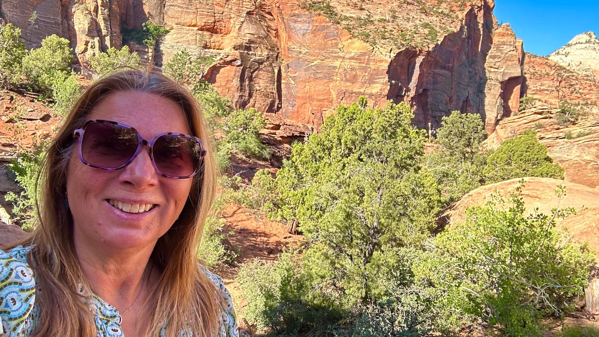 USA Utah Zion Nationalpark Frau