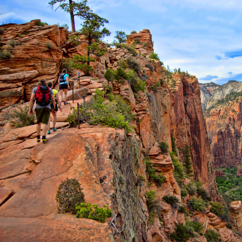 USA Utah Greater zion Felswand
