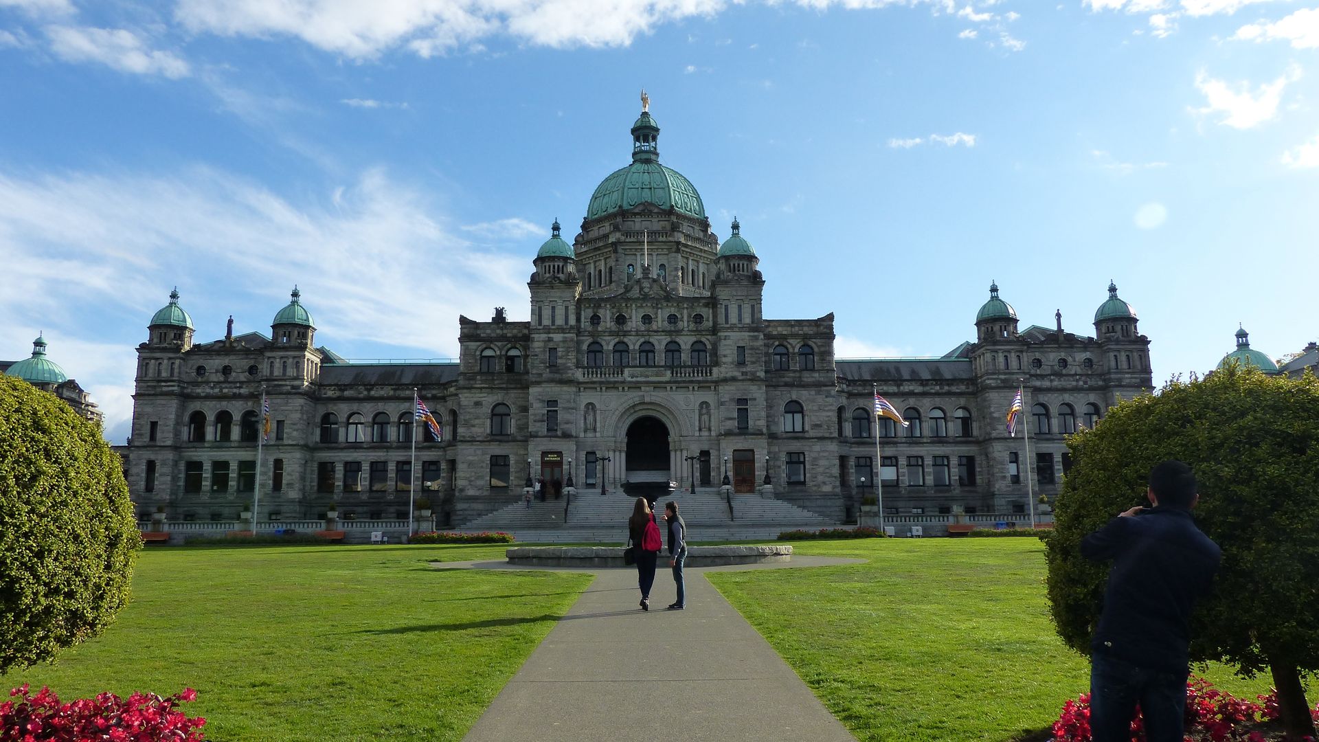 Het parlementsgebouw van British Columbia in Victoria, Canada