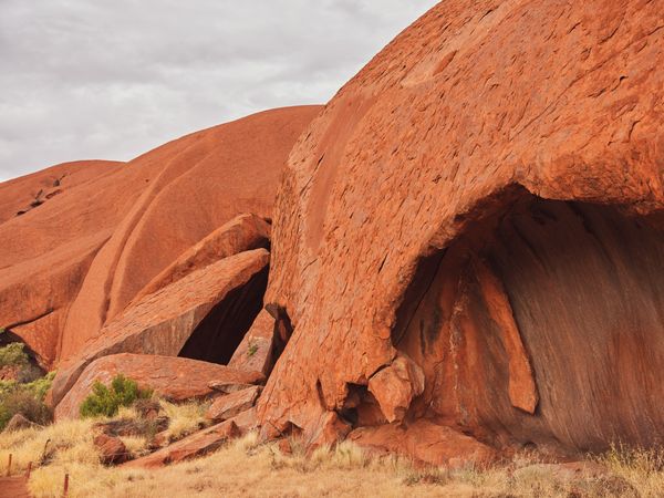 Felsen im Uluru Red Centre, Australien.
