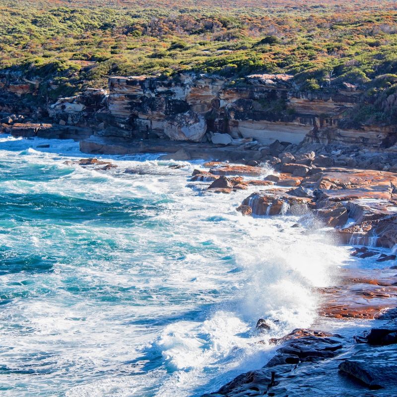 Strand in Australië, New South Wales Sydney Royal National Park