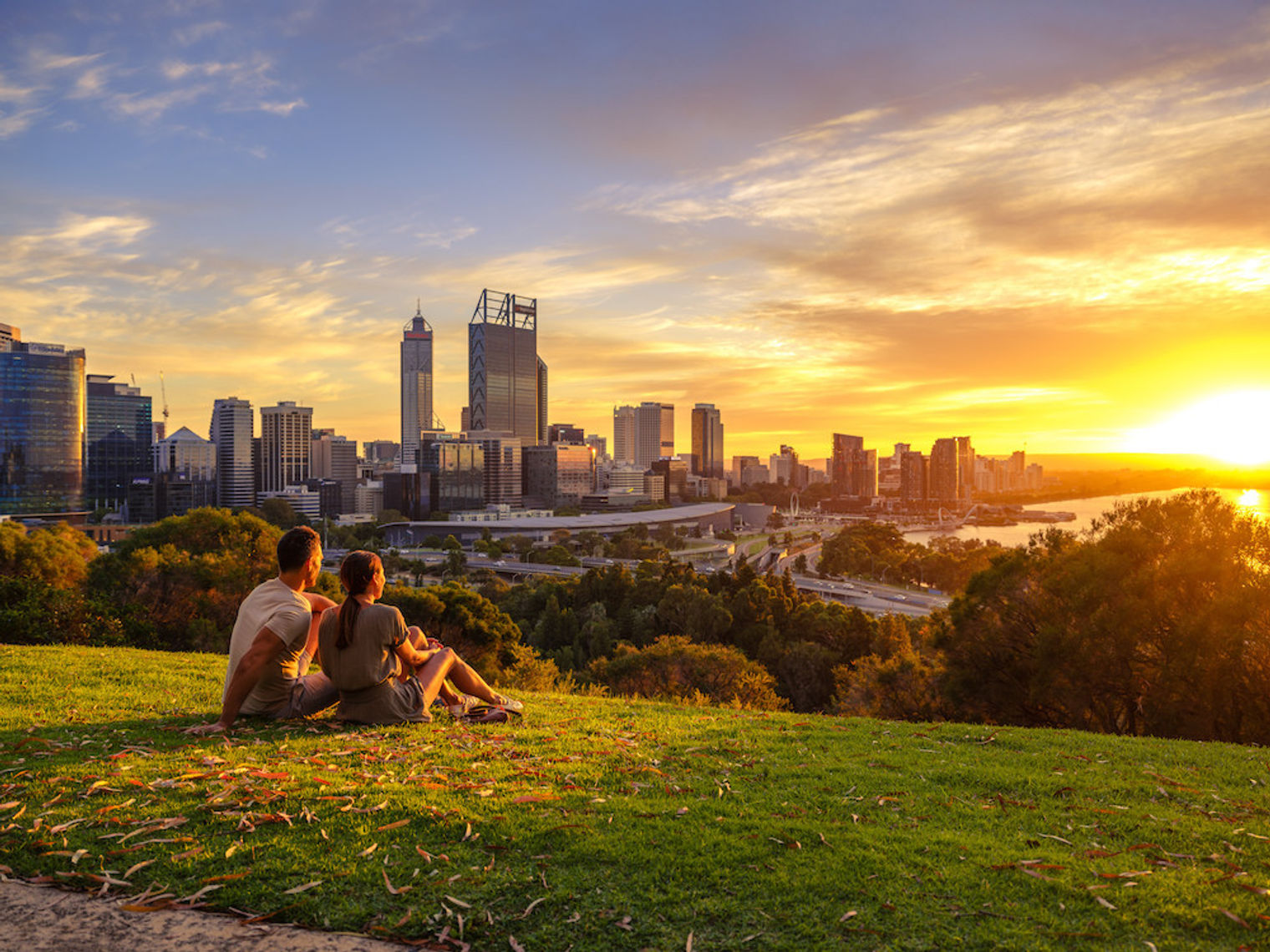 Australien Westaustralien Perth Sonnenuntergang