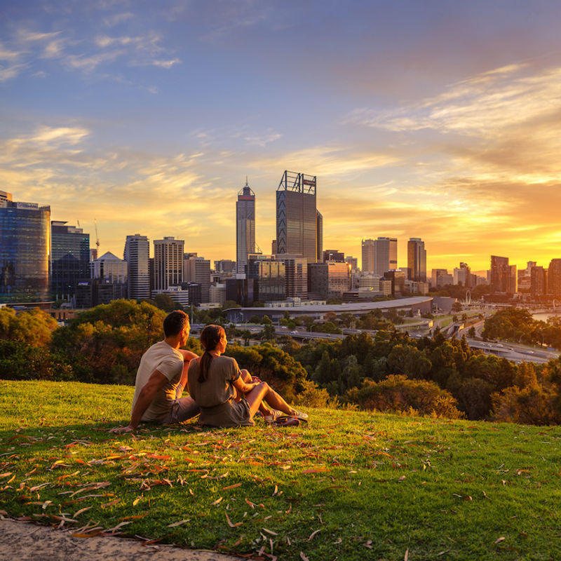 Australien Westaustralien Perth Sonnenuntergang