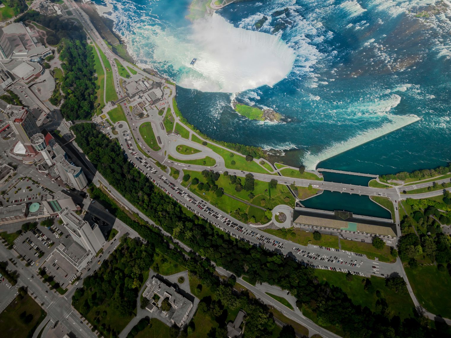 Aerial view of the Niagara Falls