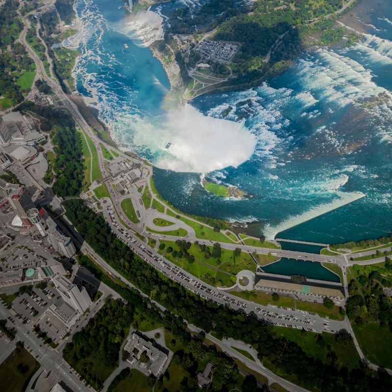 Aerial view of the Niagara Falls