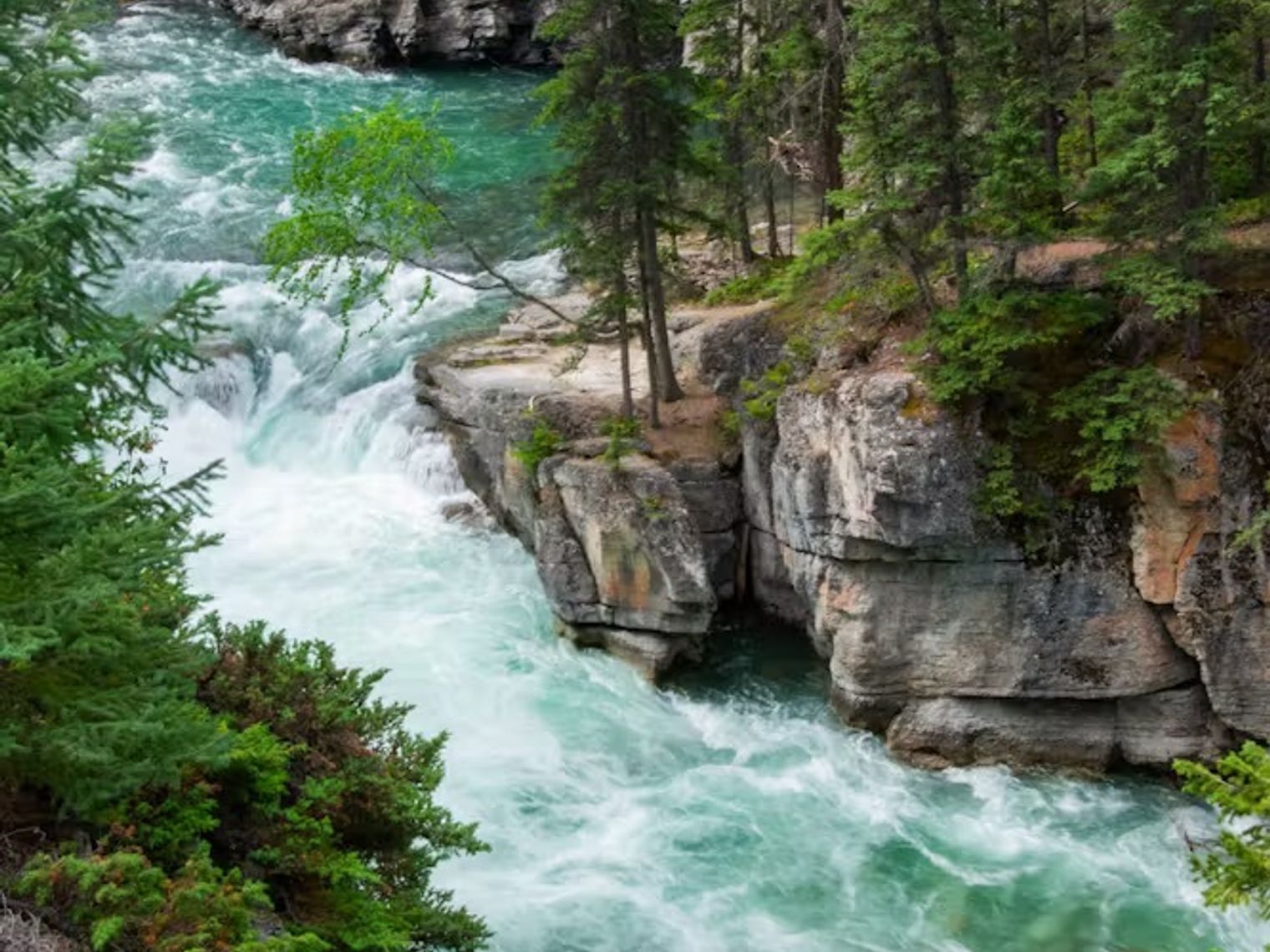 Canada jasper national park Maligne Canyon