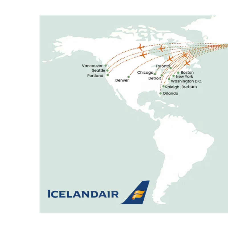 Iceland Air Karte